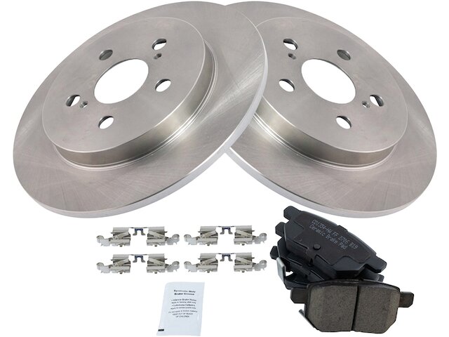 Rear Brake Pad and Rotor Kit Z394DF for Pontiac Vibe 2009 2010 | eBay